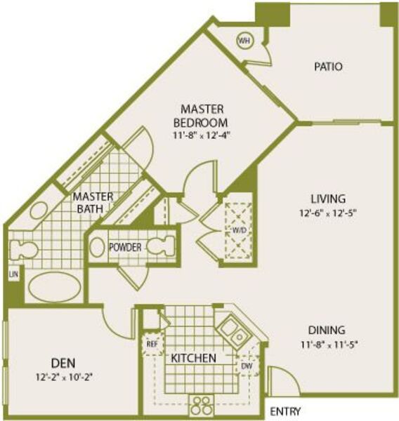 1 Bed 1.5 Bath (#4)
