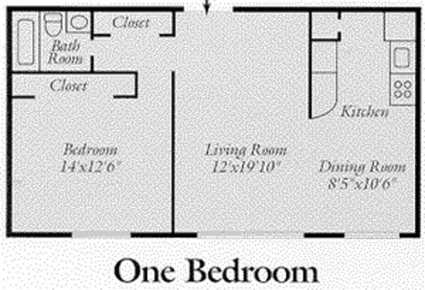 Jr. 1 Bed 1 Bath