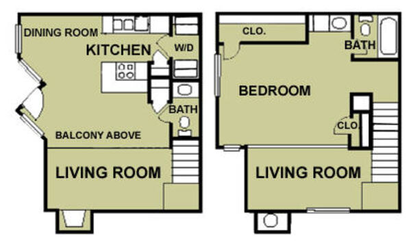 1 Bed 1 Bath Townhome