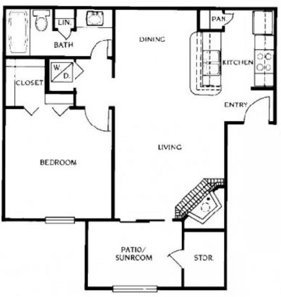 1 Bed 1 Bath (A2)