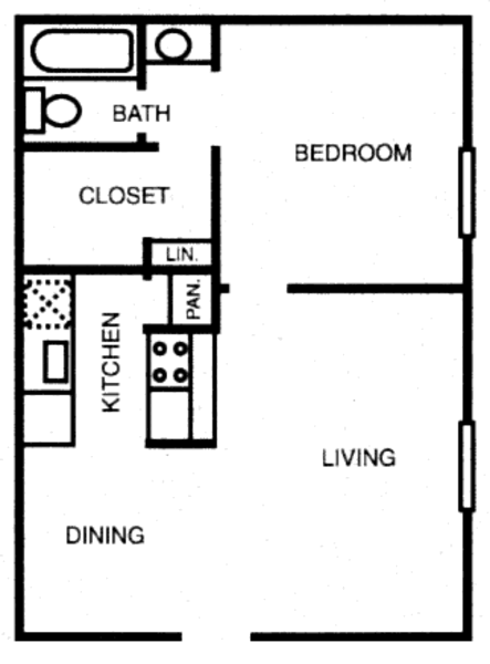 1 Bed 1 Bath (A3)