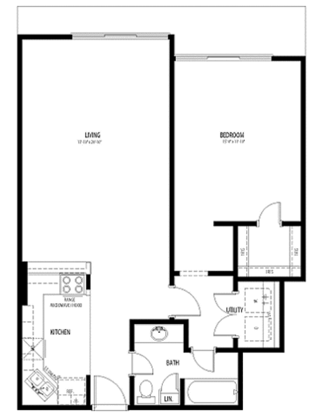 1 Bed 1 Bath (A2)