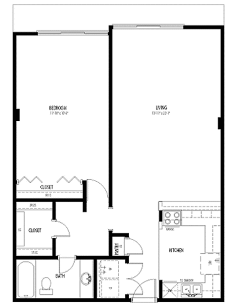 1 Bed 1 Bath (A8)