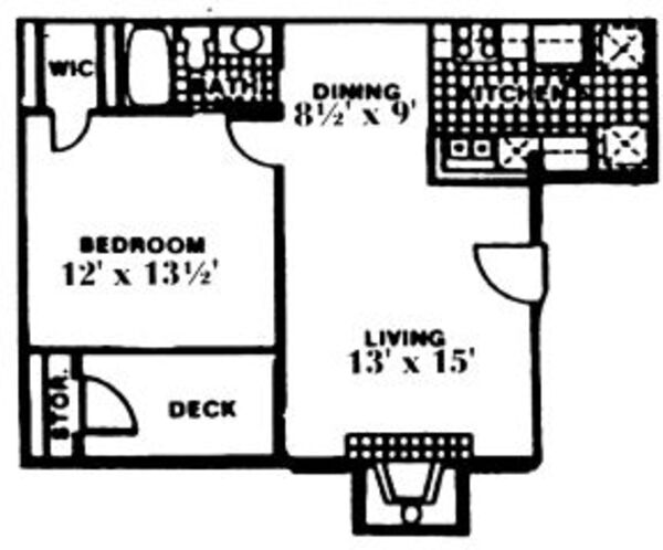 1 Bed 1 Bath