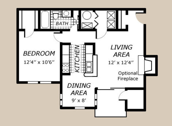 1 Bed 1 Bath