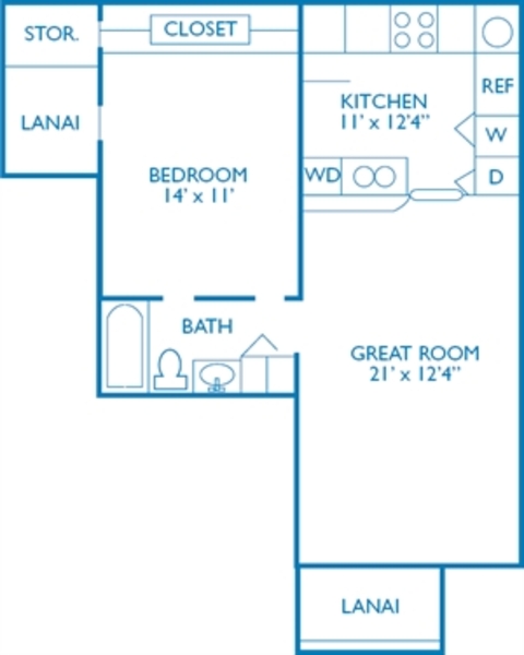 One Bedroom One Bath