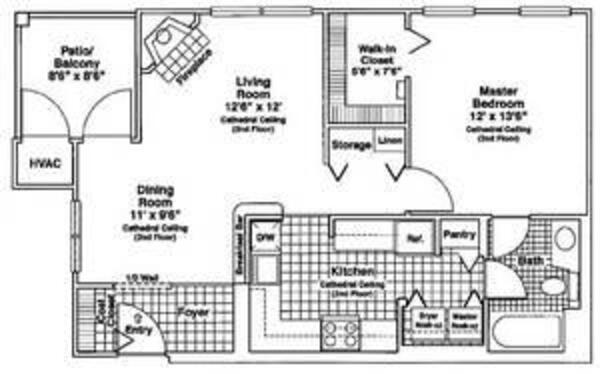 1 Bedroom, 1 Bath - A/1