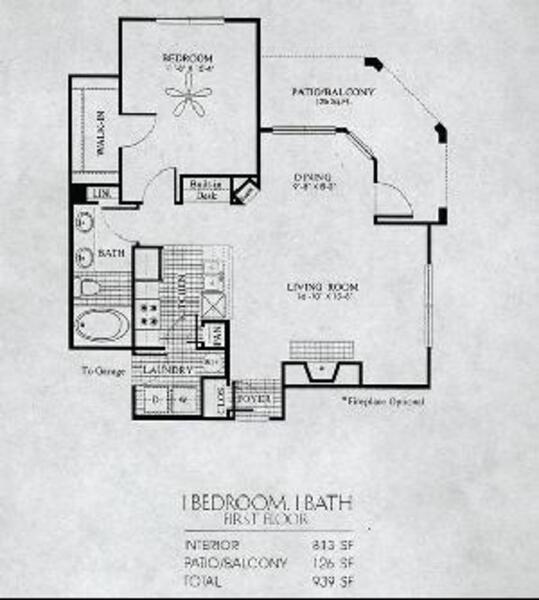 Cypress - One Bedroom, One Bath
