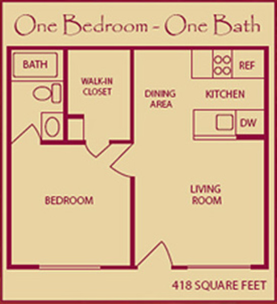 1 Bed 1 Bath