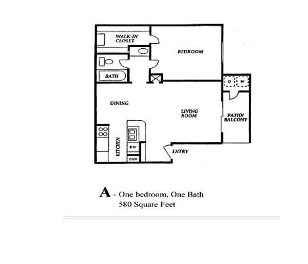 1 Bed 1 Bath (A)