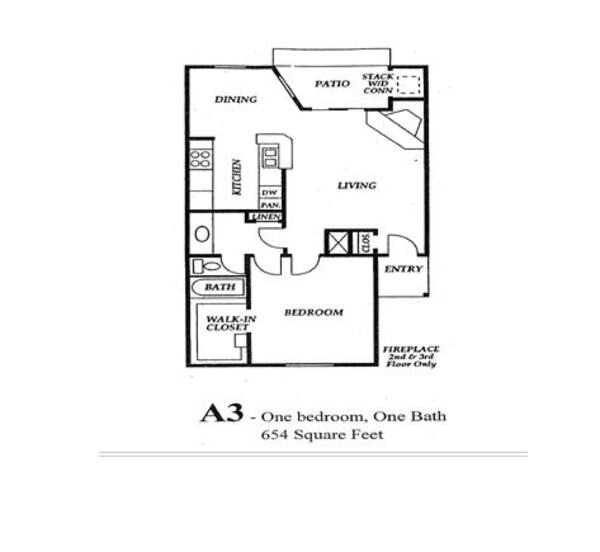 1 Bed 1 Bath (A3)