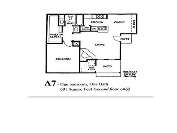 1 Bed 1 Bath (A7)