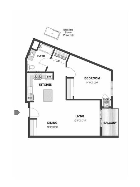 One Bedroom One Bath
