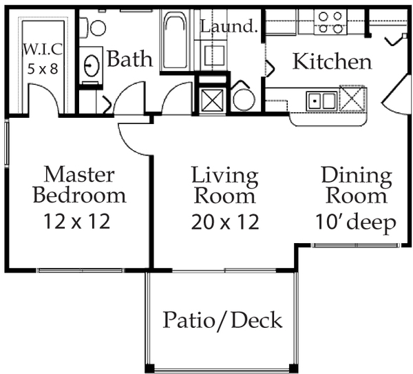 1 Bed 1 Bath