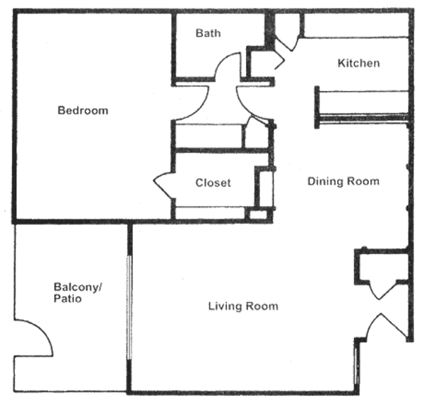 1 Bed 1 Bath