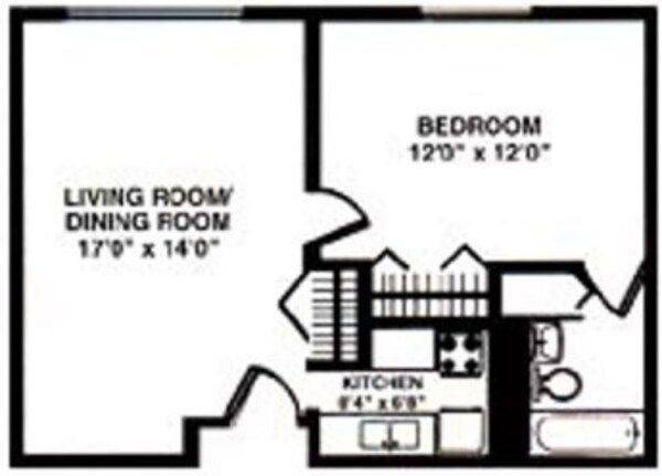 1 Bed 1 Bath