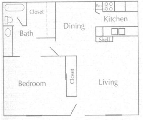 1 Bed 1 Bath