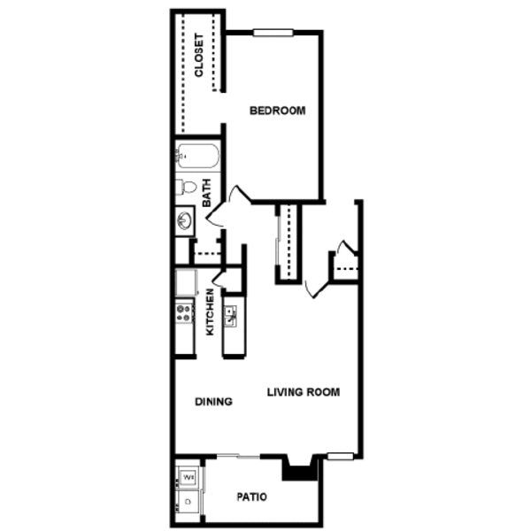 1 Bed 1 Bath (A2)