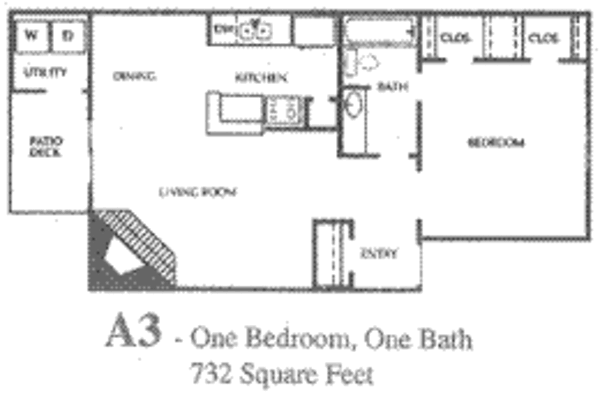 1 Bed 1 Bath (A3)