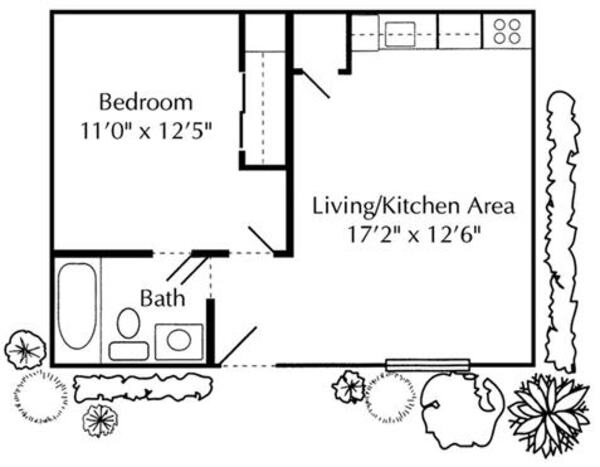 1 Bed 1 Bath
