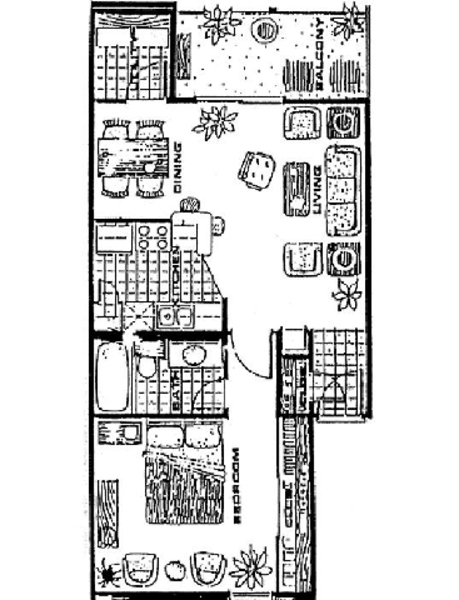 1 Bed 1 Bath