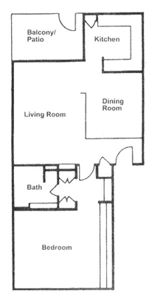 1 Bed 1 Bath