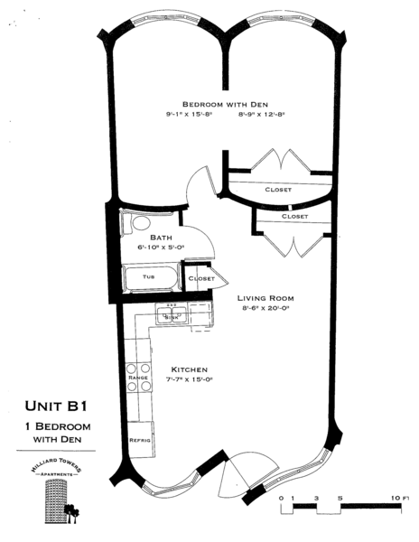 1 Bed 1 Bath
