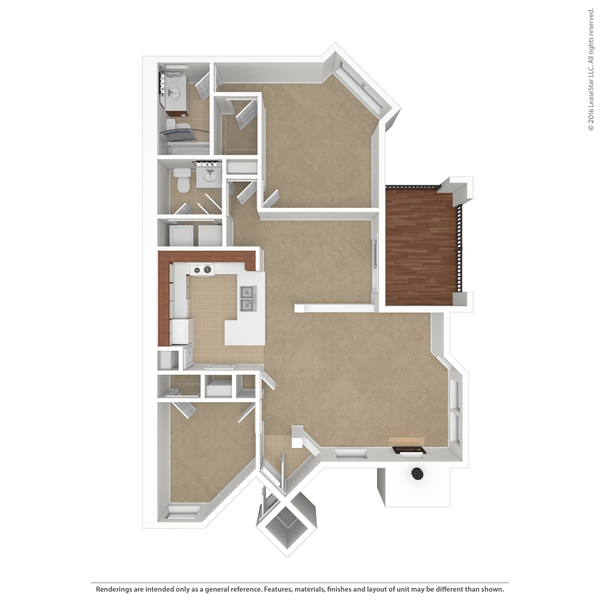 One Bedroom w/ Study