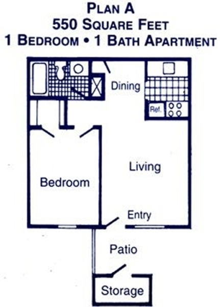 1 Bed 1 Bath (A)
