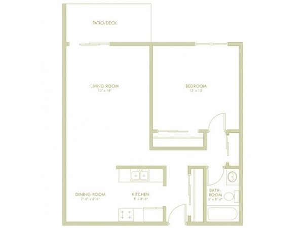 1 Bedroom Large