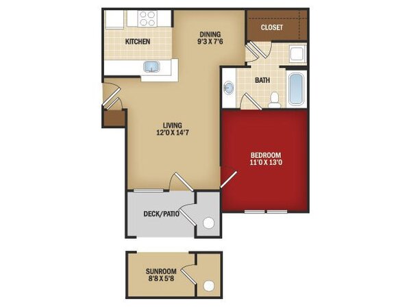 One Bedroom A