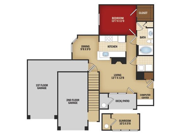 One Bedroom B