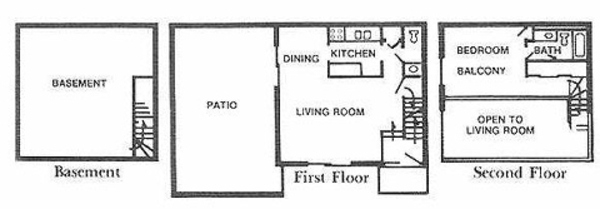 1 Bed 1.5 Bath Townhome