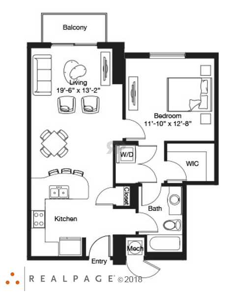 1 Bed 1 Bath (A3)