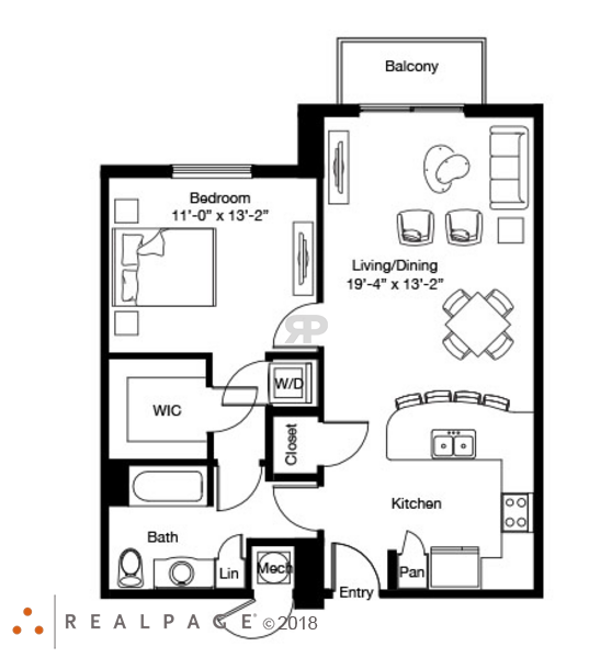 1 Bed 1 Bath (A5)