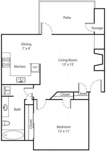 1 Bed 1 Bath