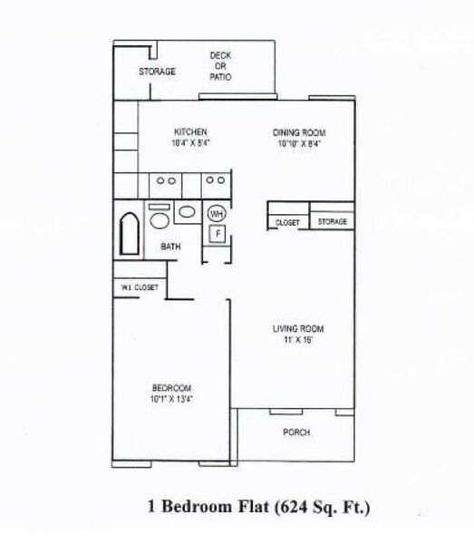 1 Bed 1 Bath