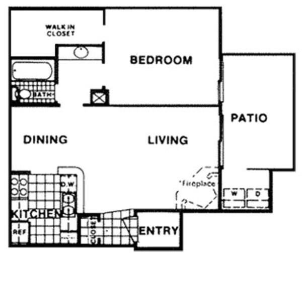 1 Bed 1 Bath (C)