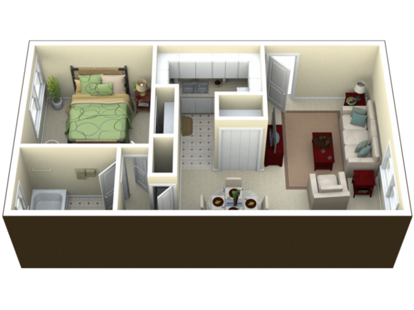 1 Bed 1 Bath