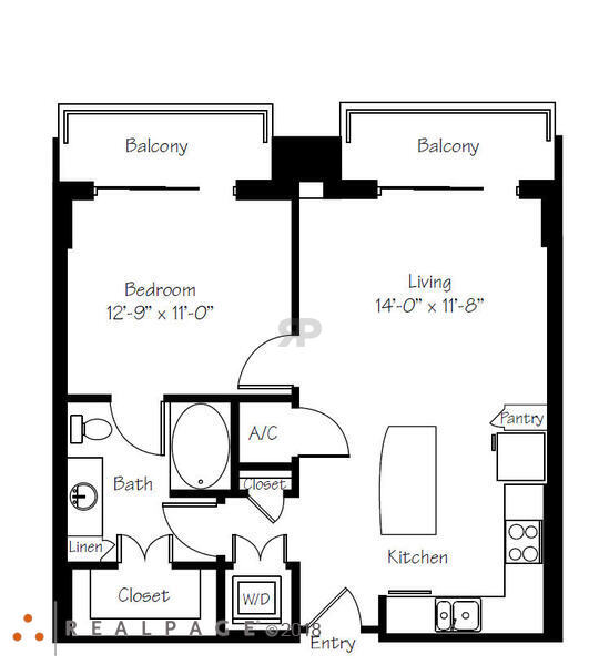 1 Bed 1 Bath (A4)