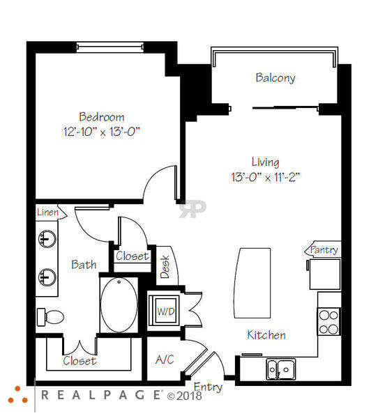 1 Bed 1 Bath (A7)