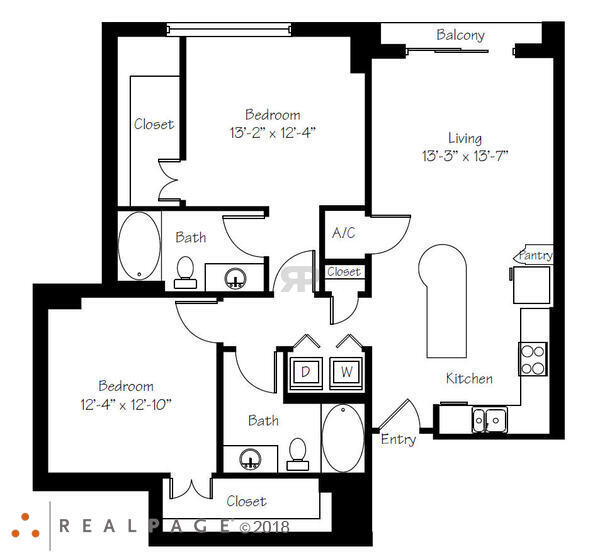 2 Bed 2 Bath (B11)