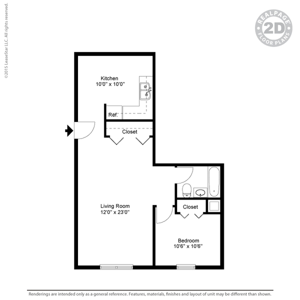 1 Bedroom, 1 Bath