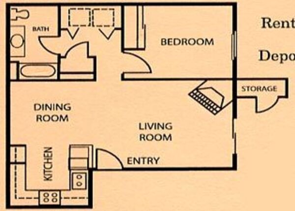 1 Bed 1 Bath (C)