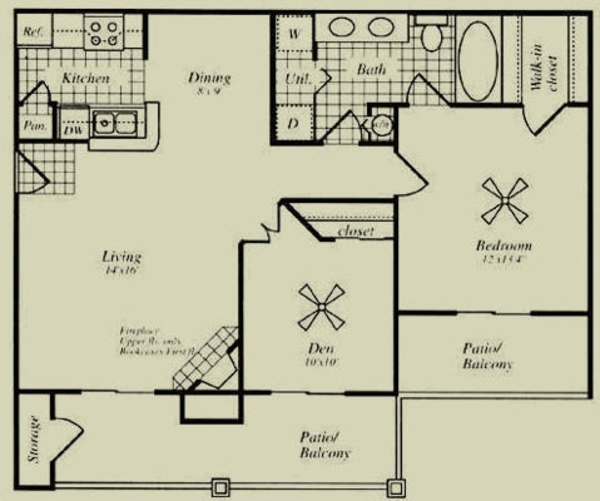 1 Bed 1 Bath (C1)