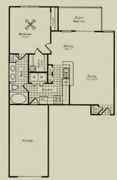 1 Bed 1 Bath (F)