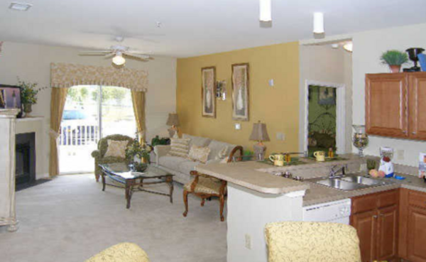 1 bed - 1 bath - 662 sq ft