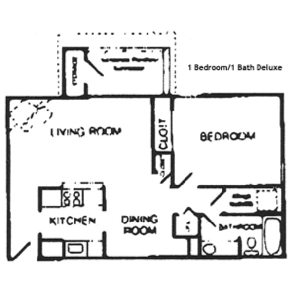 1 Bed 1 Bath deluxe