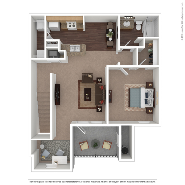 One Bedroom w/ Study