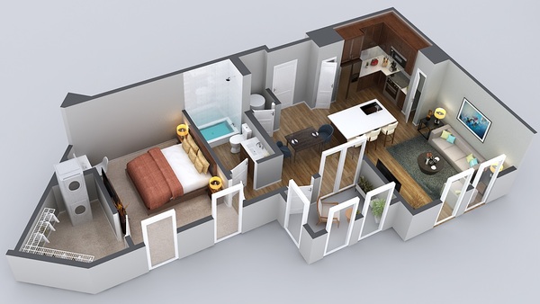 1 Bedroom 1 Bath